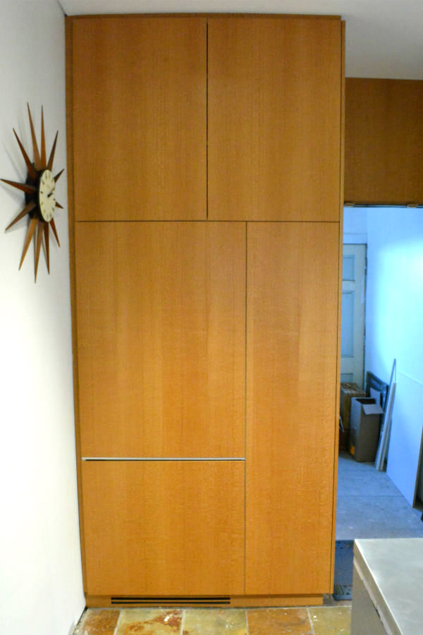 Custom made Integrated Fridge in Silky Oak