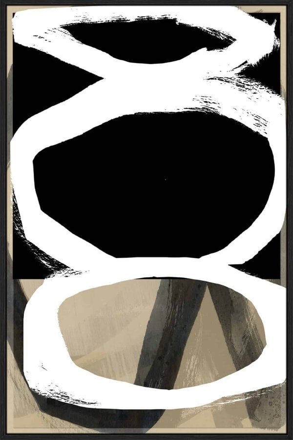 Bold Black On White II - Canvas - Image 4