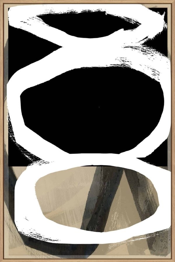 Bold Black On White II - Canvas - Image 2