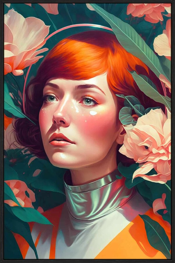 Retro Future Portrait - Canvas