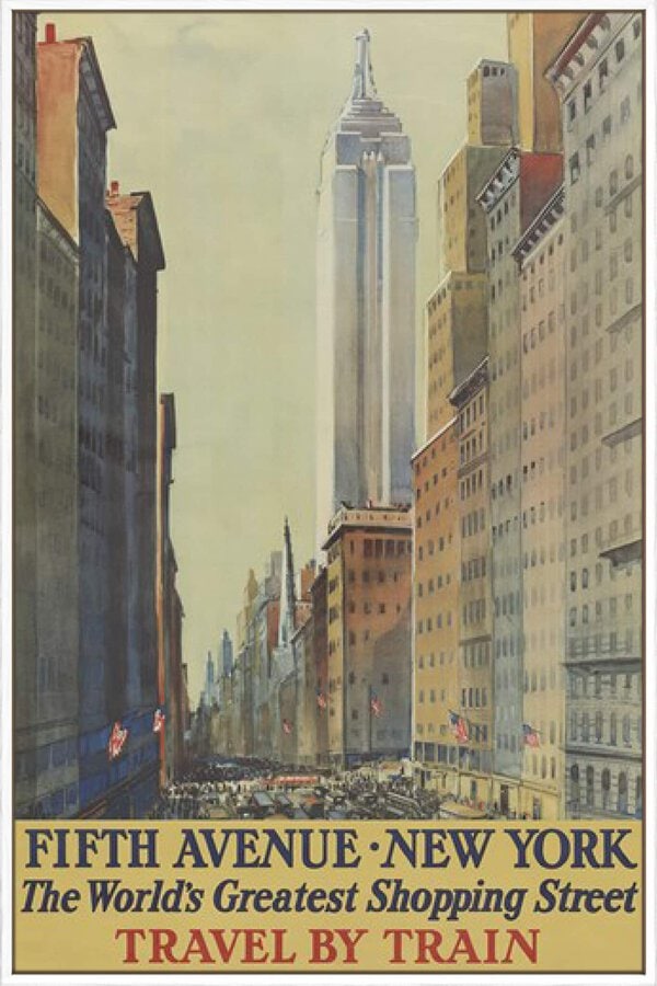 Fifth Avenue, New York - Canvas Gallery White