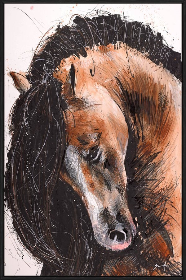 Majestic pose - Canvas Gallery Black