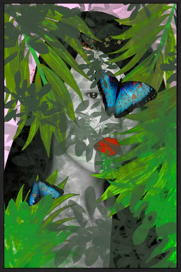 Zoe Butterfly - Canvas Gallery Black