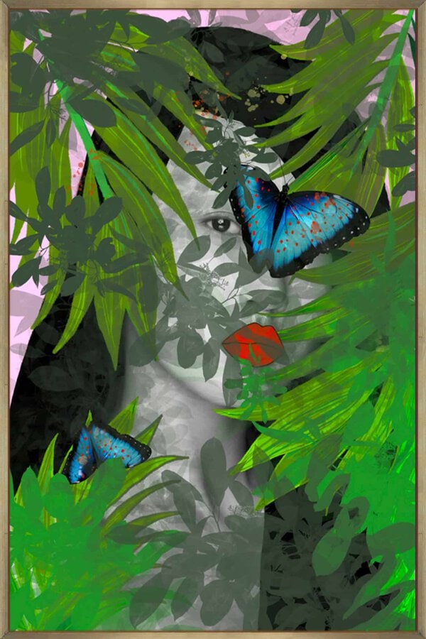 Zoe Butterfly - Canvas Gallery Champagne