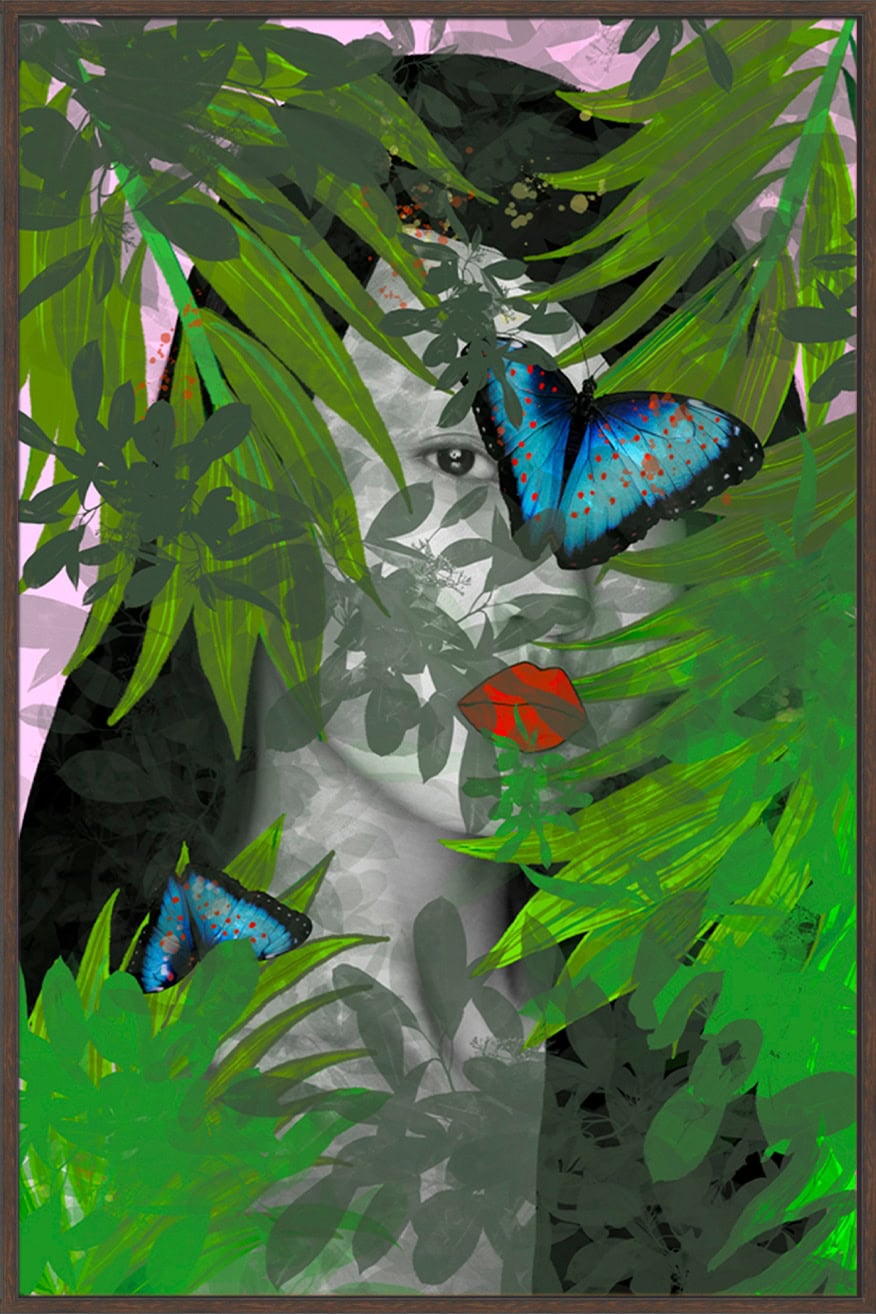 Zoe Butterfly - Canvas Gallery Walnut