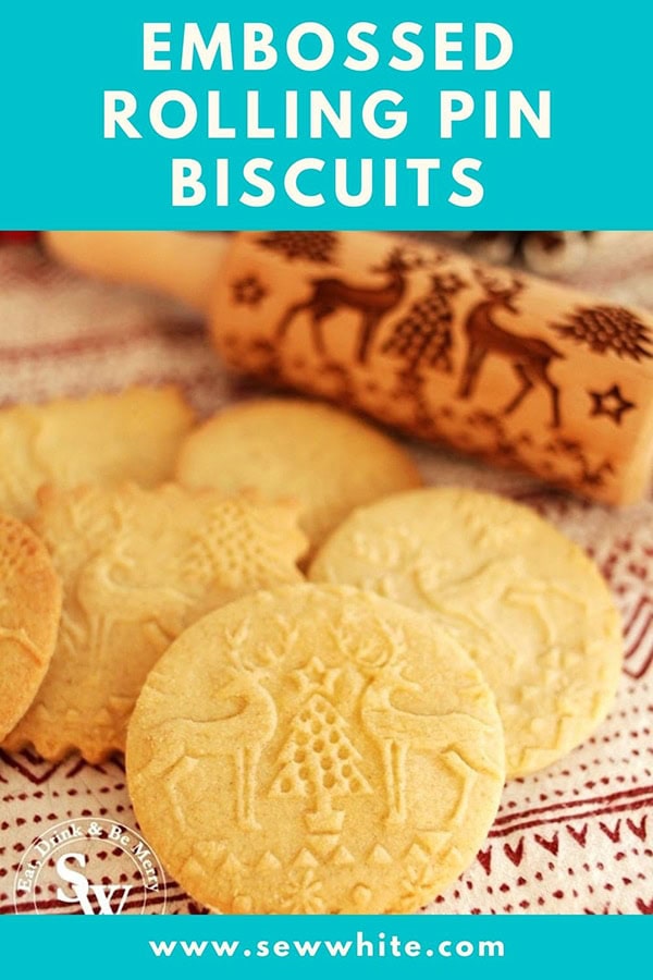 Embossed Rolling Pin Biscuit Recipe pinterest pin