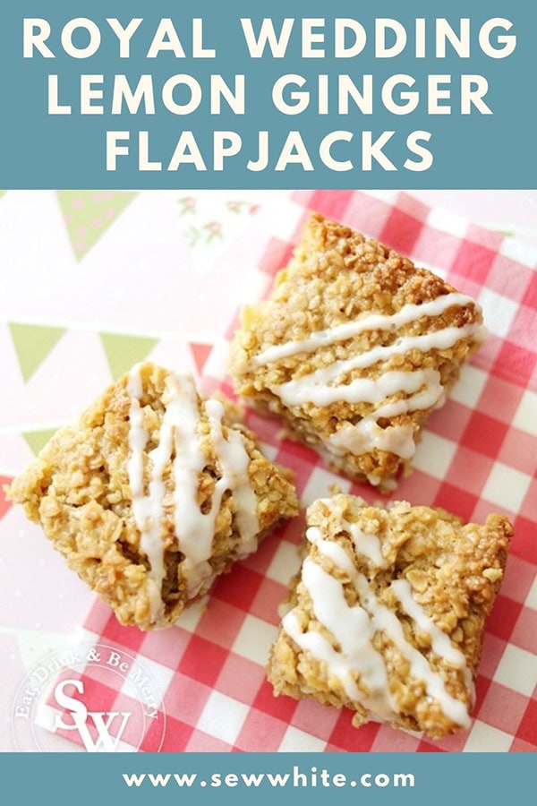 royal wedding lemon ginger flapjacks