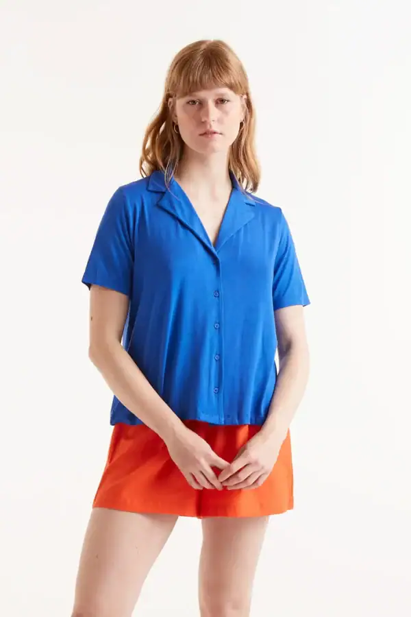 Camisa Bambú Azul Compañía Fantástica
