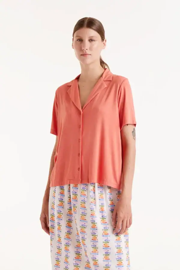 Camisa Bambú Naranja Compañía Fantástica
