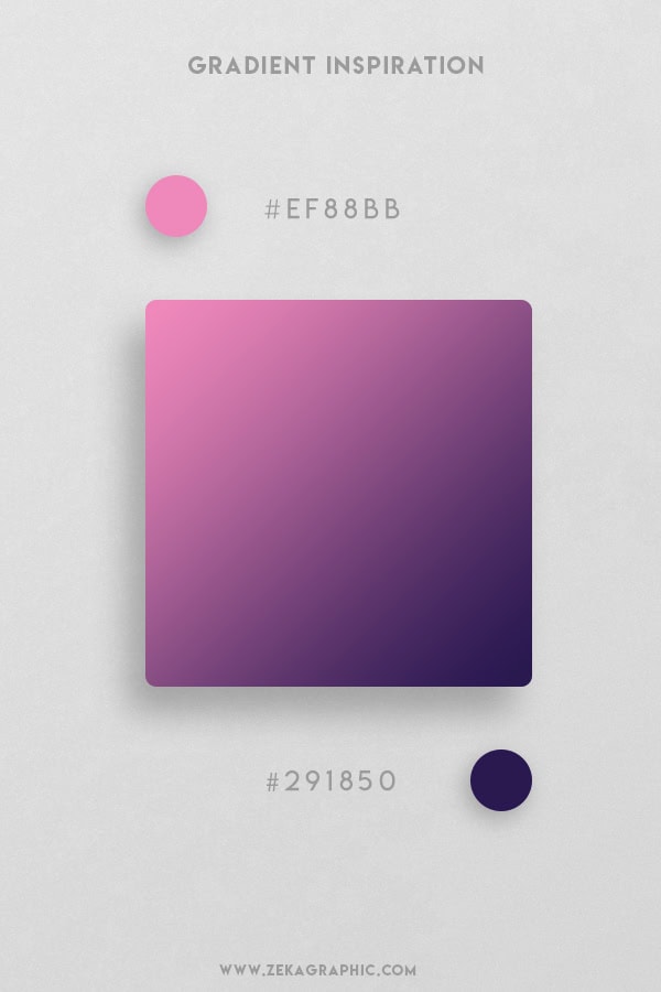 11 Light Pink and Dark Purple Beautiful Color Gradient Inspiration Design