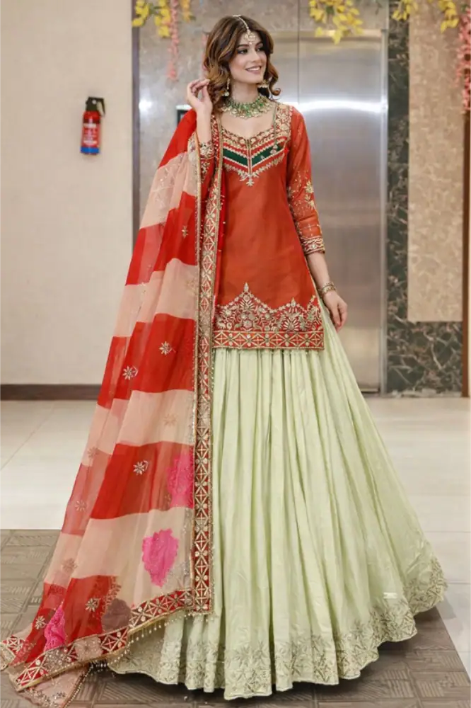 New Designer Party Top Lehenga & Dupatta Set
