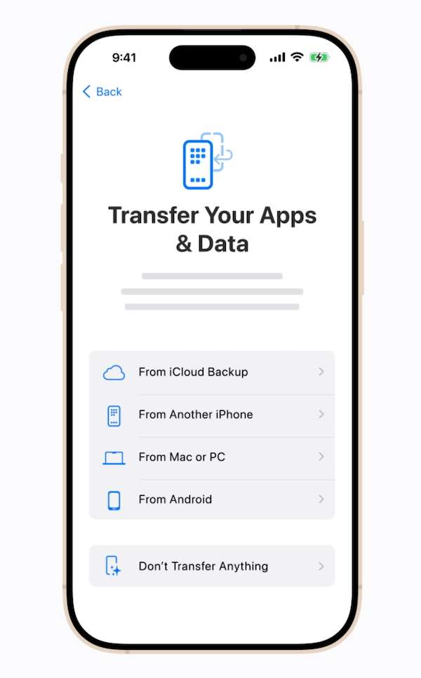 Move to iOS app on Google Play Store