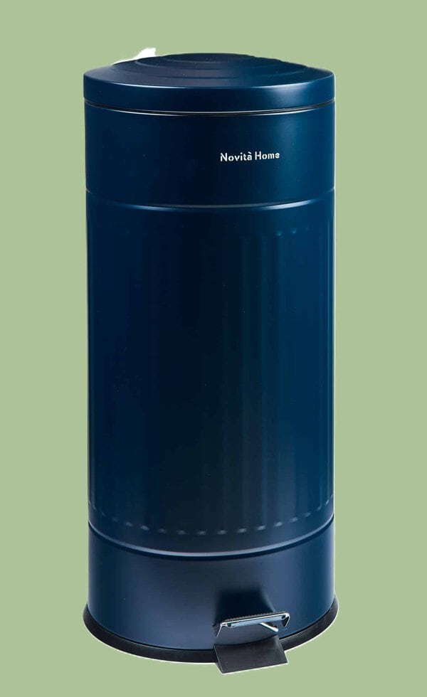 Cubo de basura con pedal "Daily" 30 L, azul marino