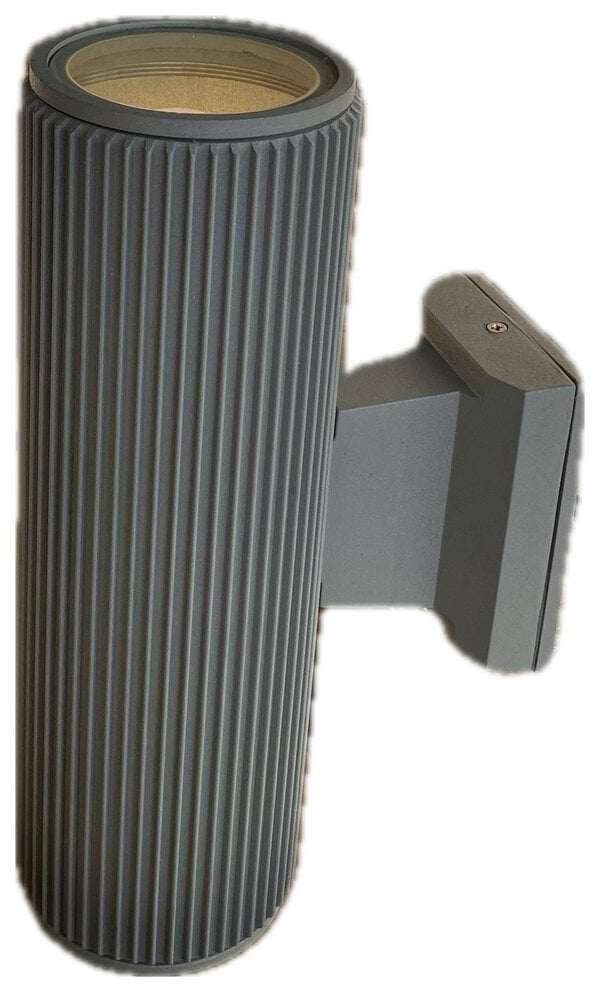 aplique exterior moderno 2 luces gris