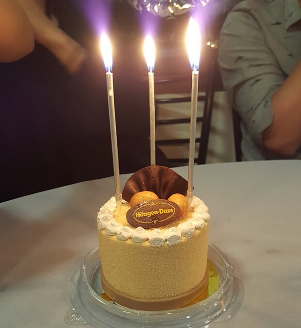 เทียน Metallic ทอง