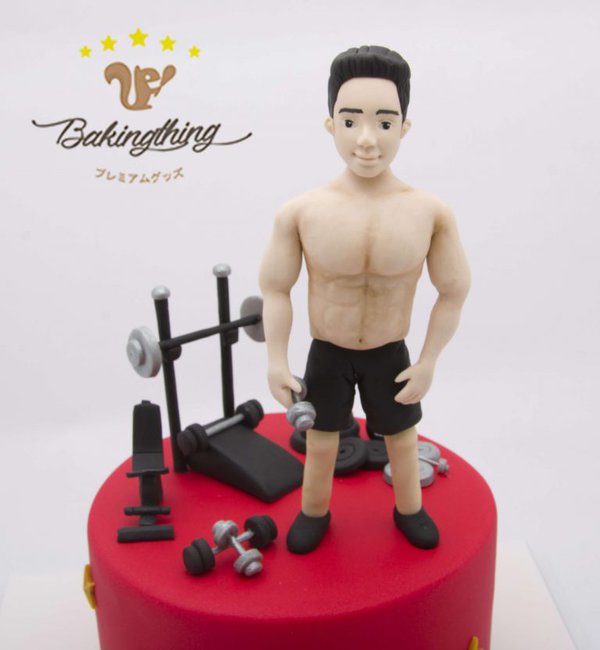 เค้ก 3 มิติ นักกล้าม