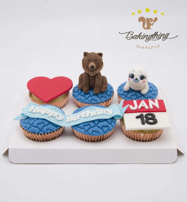 คัพเค้ก 3 มิติ หมี