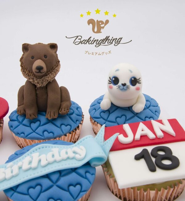 คัพเค้ก 3 มิติ หมี