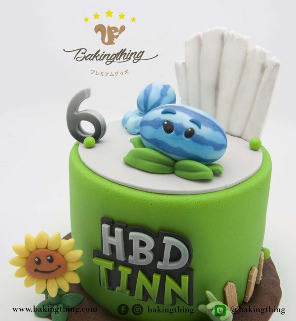 เค้ก 3 มิติ Plants vs Zombies