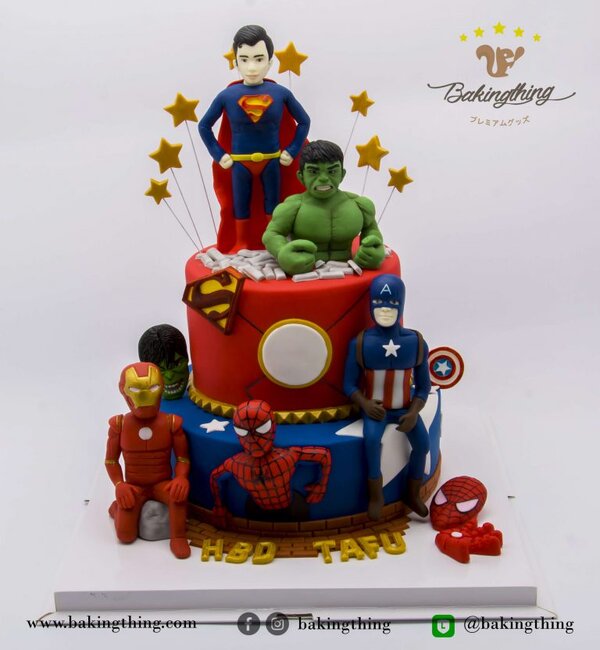 เค้ก 3 มิติ Superhero