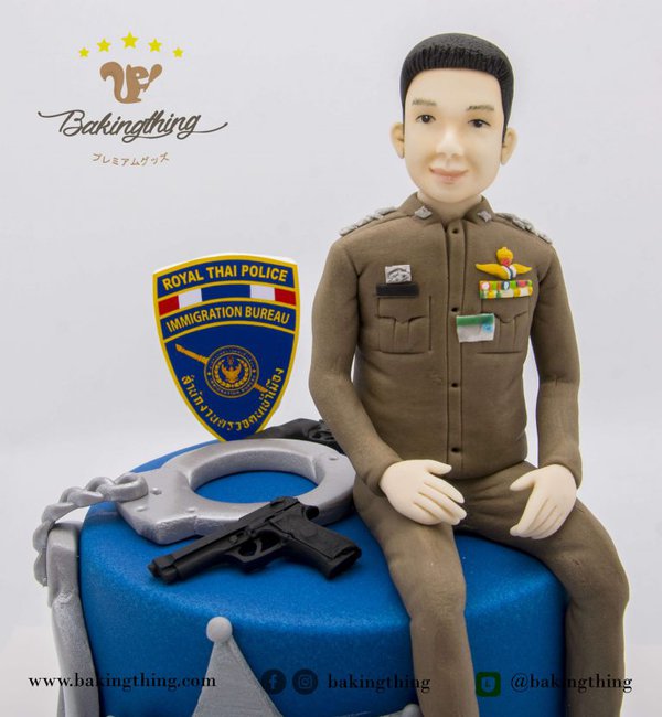 เค้ก 3 มิติ ตำรวจ