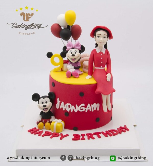 เค้ก 3 มิติ mickey mouse