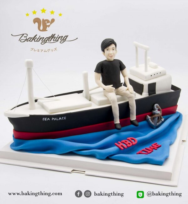 เค้ก 3 มิติ เรือ