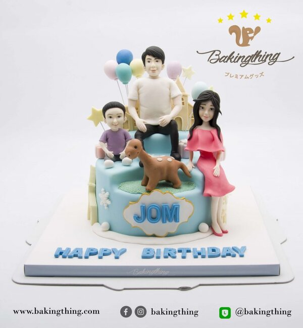 เค้ก 3 มิติ ครอบครัว