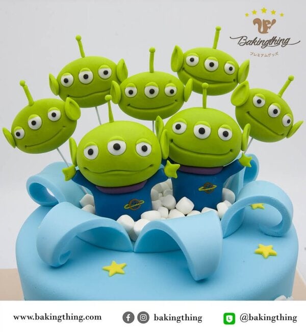 เค้ก 3 มิติ Little Green man