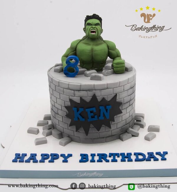 เค้ก 3 มิติ The Hulk