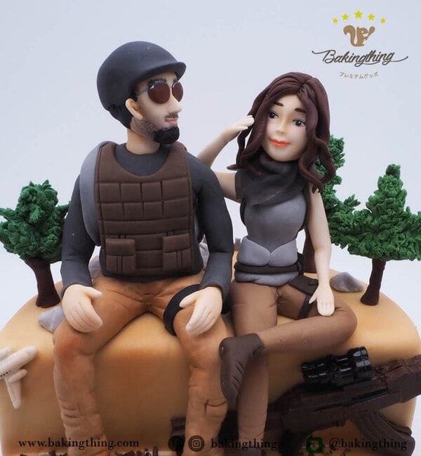 เค้ก 3 มิติ คู่รัก