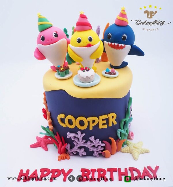 เค้ก 3 มิติ Baby Shark