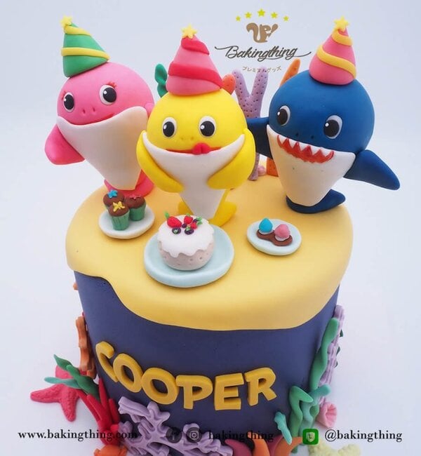 เค้ก 3 มิติ Baby Shark