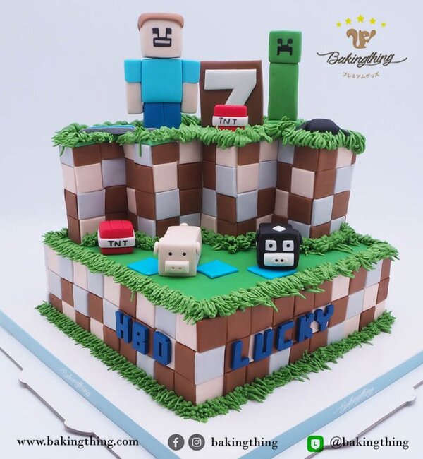 เค้ก 3 มิติ Minecraft