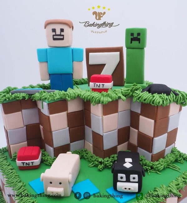 เค้ก 3 มิติ Minecraft