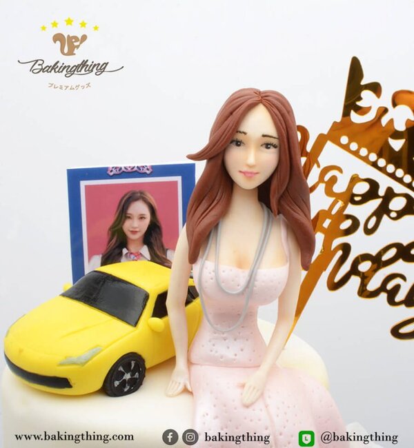 เค้กการ์ตูน ผู้หญิงสวย