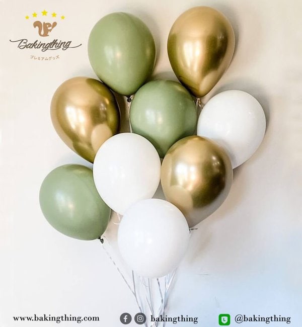 ลูกโป่งเขียวทอง