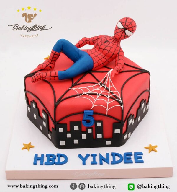 เค้ก 3 มิติ spiderman