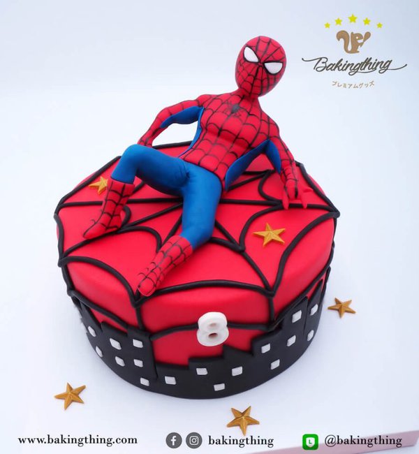 เค้ก 3 มิติ spiderman
