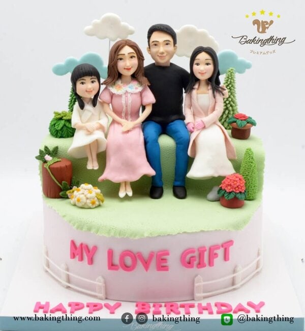 เค้ก 3 มิติ ครอบครัว