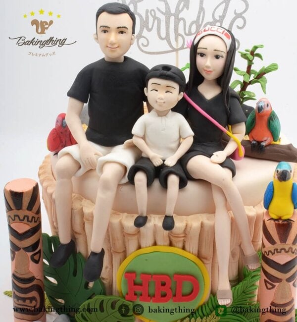 เค้ก 3 มิติ ครอบครัว