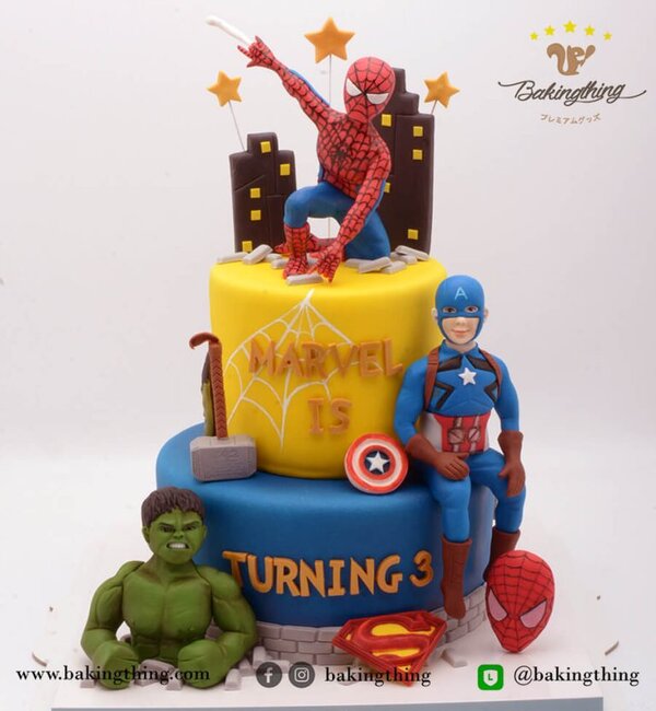 เค้ก 3 มิติ superhero