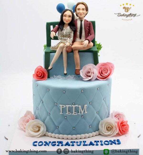 เค้ก 3 มิติ คู่รัก/ Wedding cake