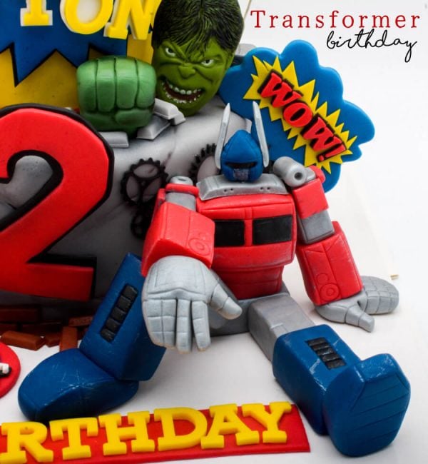 เค้ก 3 มิติ Transformer