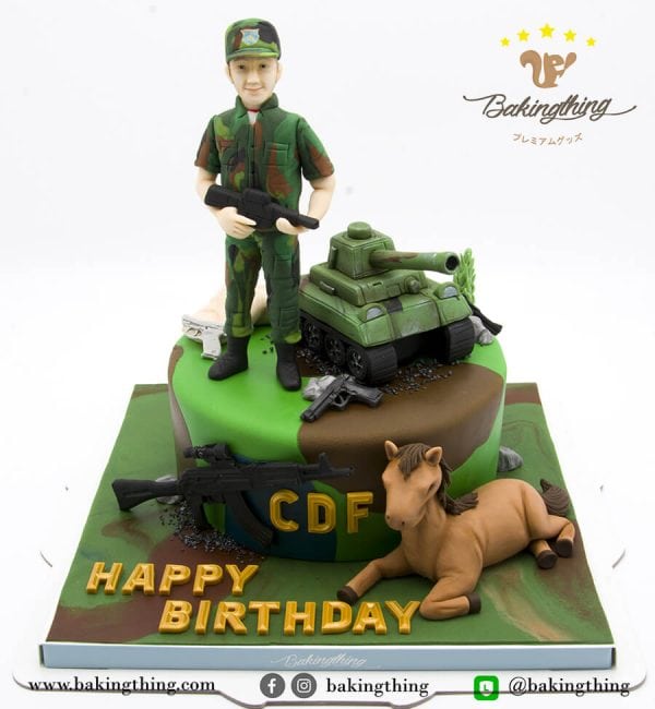 เค้ก 3 มิติ ตำรวจ/ ทหาร