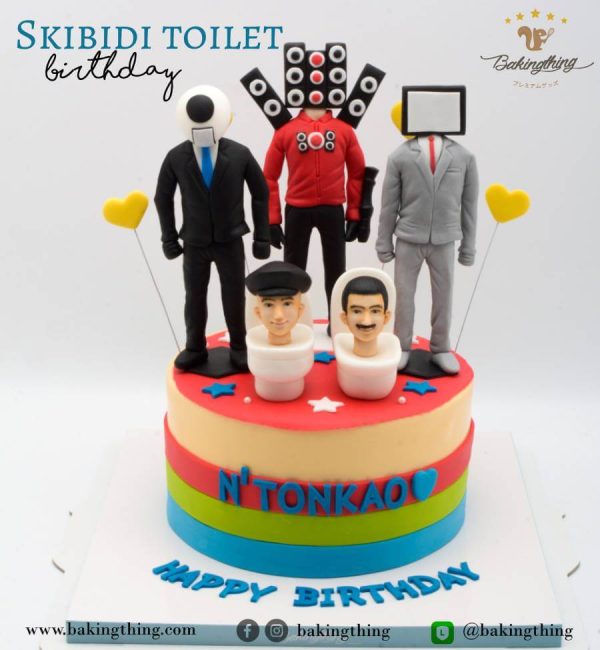 เค้ก 3 มิติ Skibidi Toilet