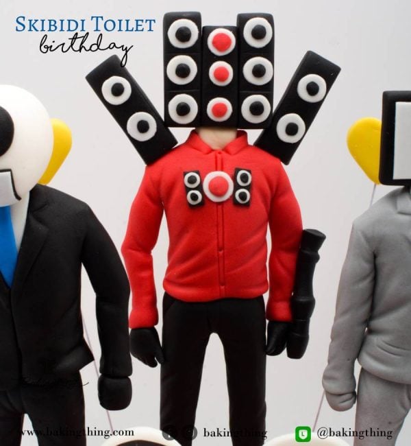 เค้ก 3 มิติ Skibidi Toilet
