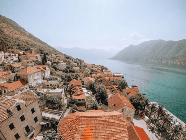 The bay of Kotor in Montenegro reminds me of Croatia with its gorgeous turquoise water and orange tiled roofs. There's a lot to see and do in the gorgeous town by the water. It is one of the prettiest places in Europe.