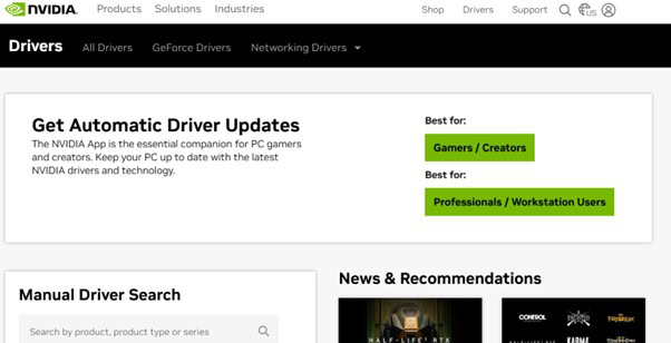 NVIDIA Website