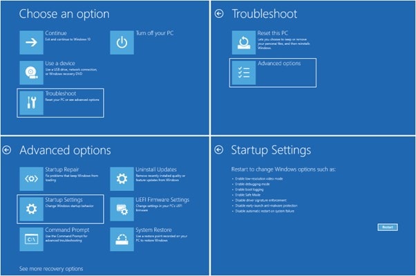 Enter into Safe Mode